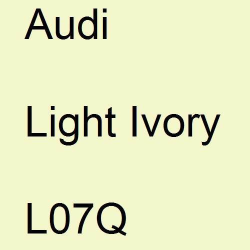 Audi, Light Ivory, L07Q.